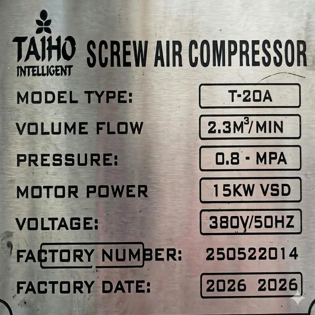 15kw 20 HP rotary screw air compressor technical specifications and pricing details for industrial factories across Pakistan.